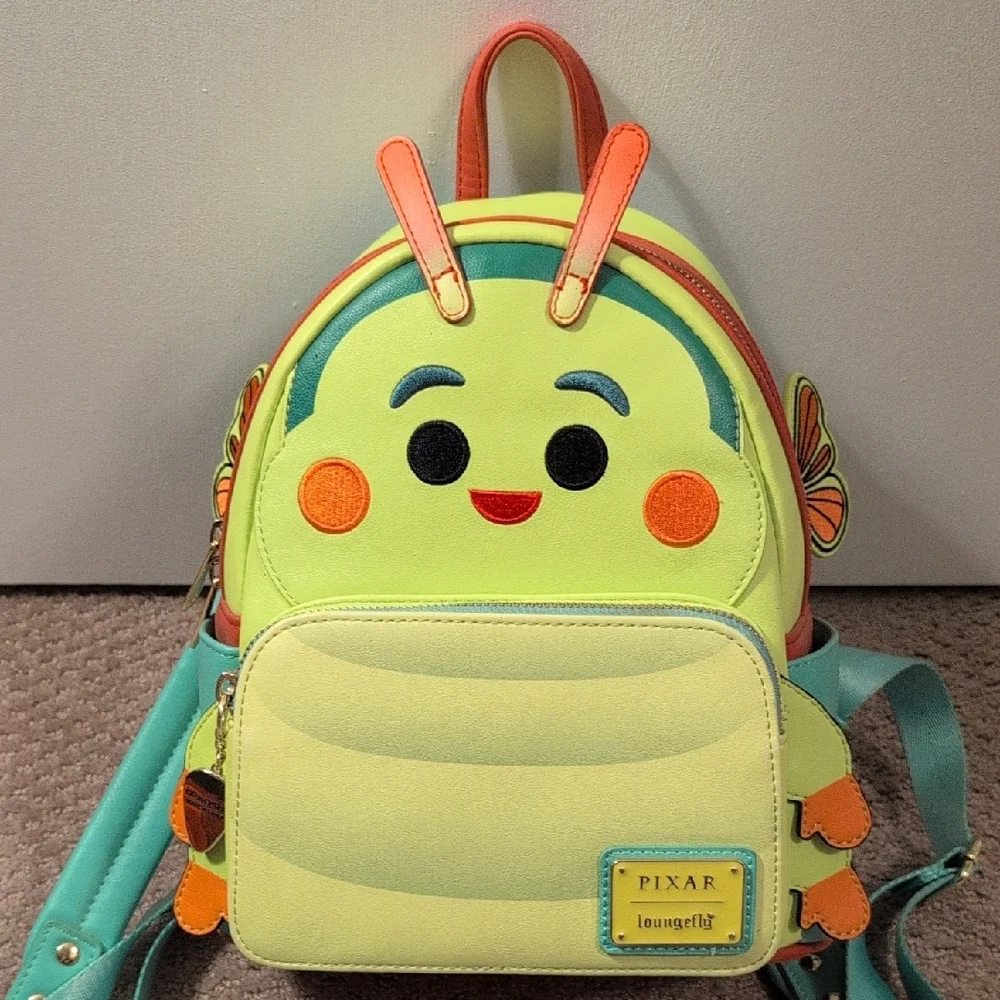 Loungefly Pixar A Bug's Life Heimlich Backpack Like New No Tags